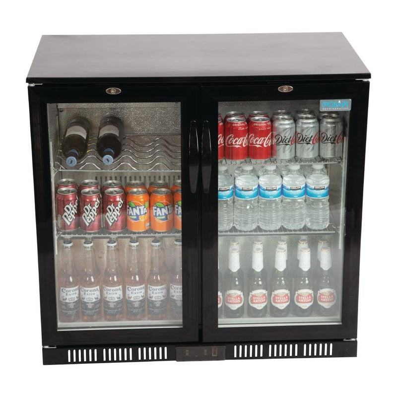 G-Series Under Counter Back Bar Cooler with Hinged Doors 198Ltr- Polar GL012-A