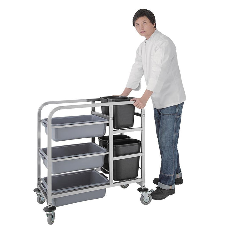 Stainless Steel Bussing Trolley- Vogue DK738
