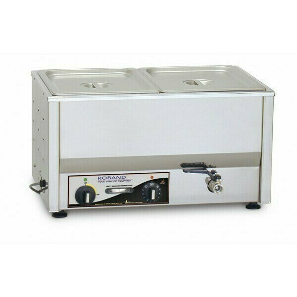 Counter Top Bain Marie 2 x 1/2 size 100mm pans- Roband RB-BM2A