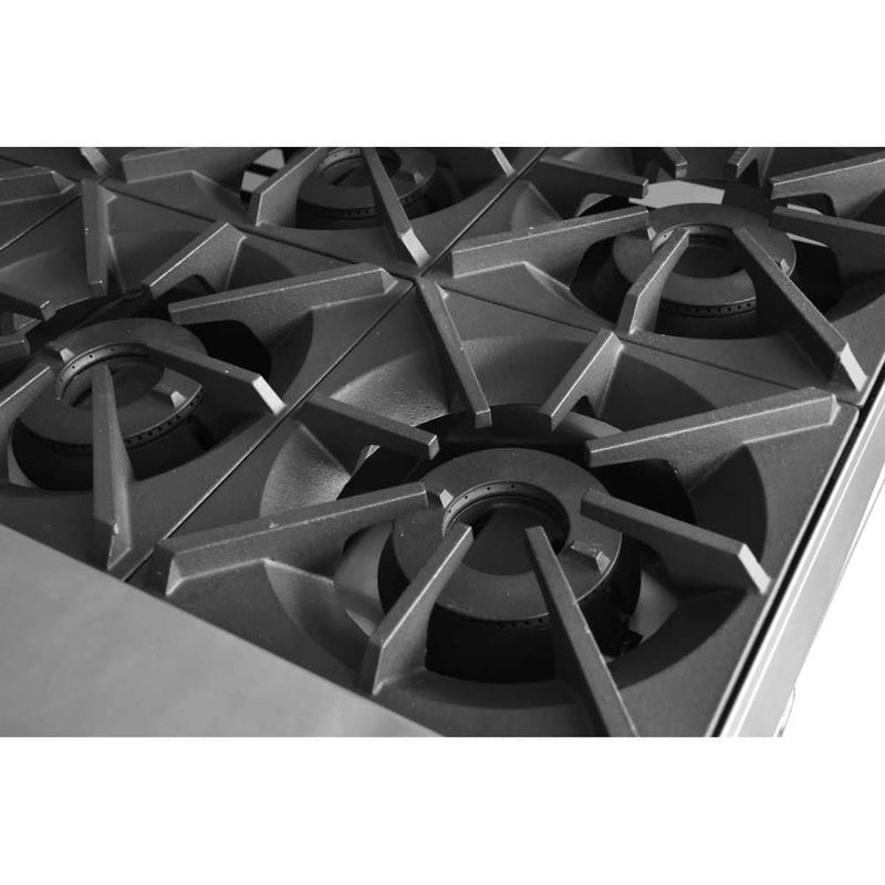 AG Eight Burner Gas Cooktop Hob - 1200mm width - Natural Gas- AG Equipment AG-ST1200-NG