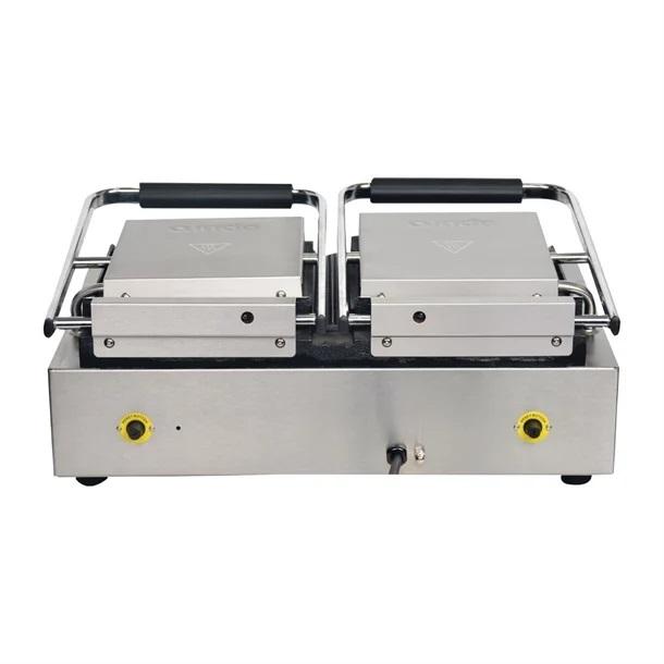 Double Contact Grill Flat Plates with Timer- Apuro FC384-A