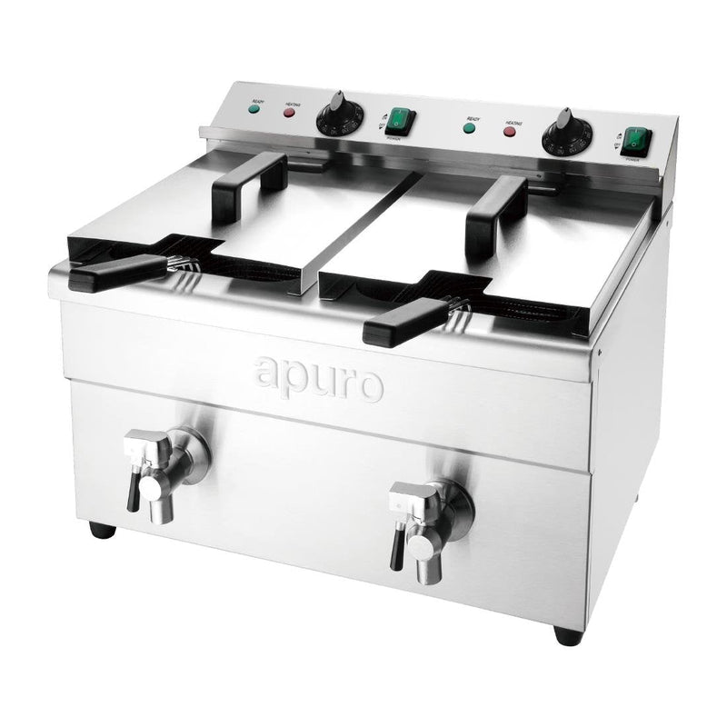 Double Induction Fryer - 2x3kW- Apuro CT012-A