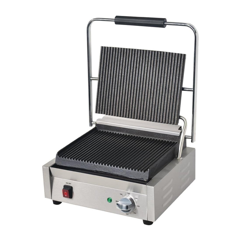 Large Contact Grill Ribbed Plates- Apuro DY995-A