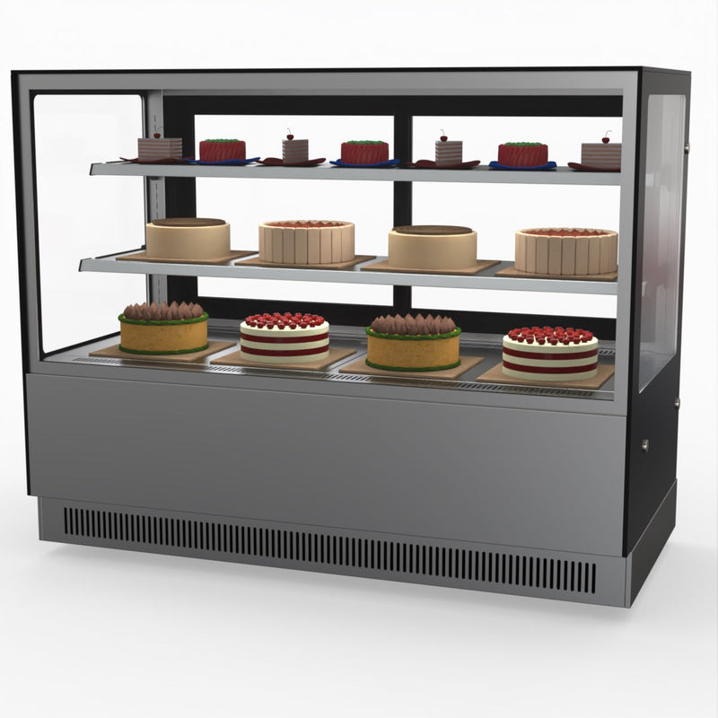 Modern 2 Shelves Cake Or Food Display - Bonvue GAN-1500RF2