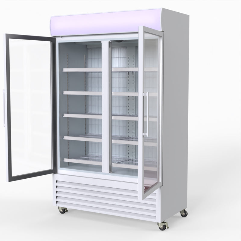 800L Upright Double Glass Door Freezer – - Thermaster LG-800PF