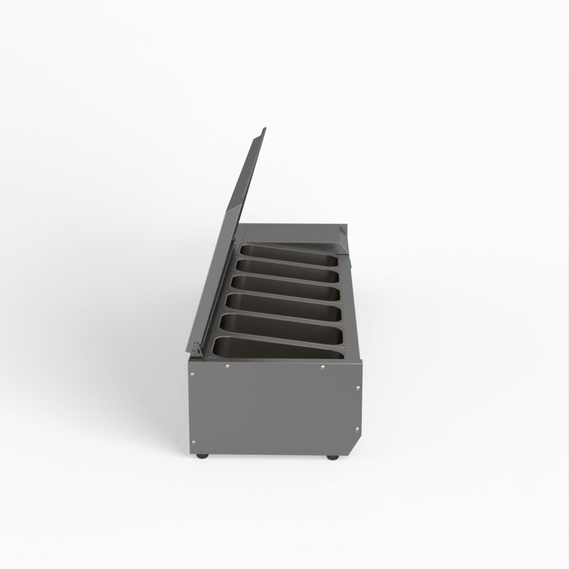 Salad Bench With Stainless Steel Lid - FED-X XVRX1500/380S