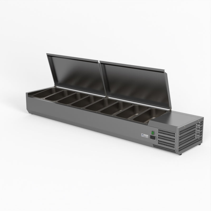 Salad Bench With Stainless Steel Lids - FED-X XVRX1800/380S