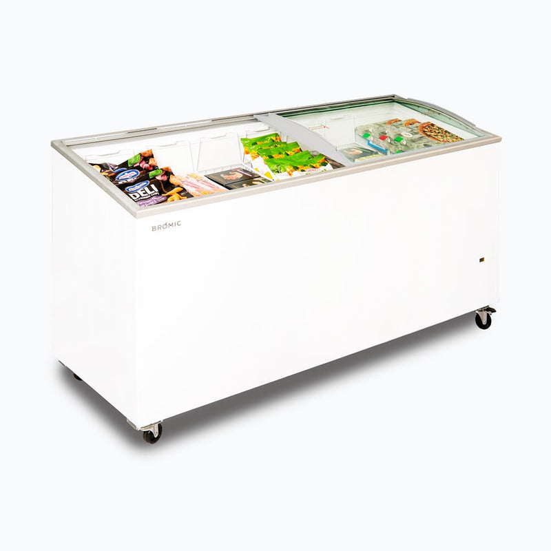 Bromic Display Chest Freezer Angled Glass Top 555L CF0600ATCG- Bromic Refrigeration BR-3736204