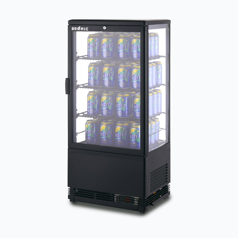 Bromic Countertop Beverage Fridge Flat Glass 78L LED CT0080G4B- Bromic Refrigeration BR-3735176