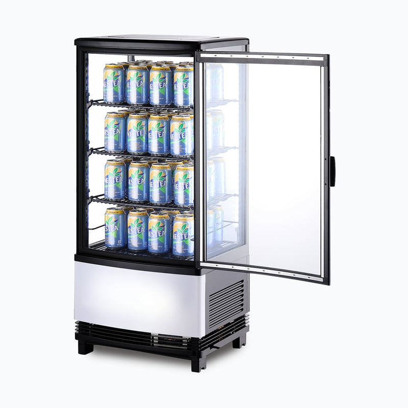 Bromic Countertop Beverage Fridge Curved Glass 80L LED CT0080G4BC- Bromic Refrigeration BR-3735172
