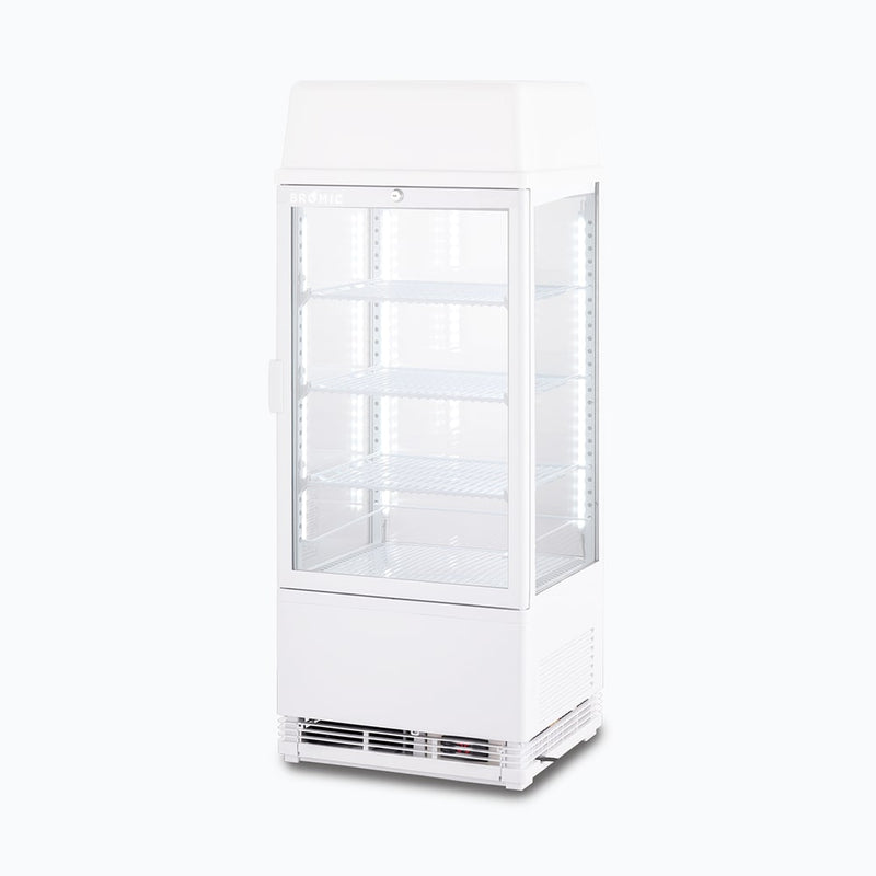 Bromic Countertop Beverage Fridge Flat Glass 78L LED with Lightbox CT0080G4LW- Bromic Refrigeration BR-3735131