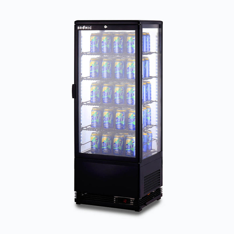 Bromic Countertop Beverage Fridge Flat Glass 98L LED CT0100G4B- Bromic Refrigeration BR-3735182