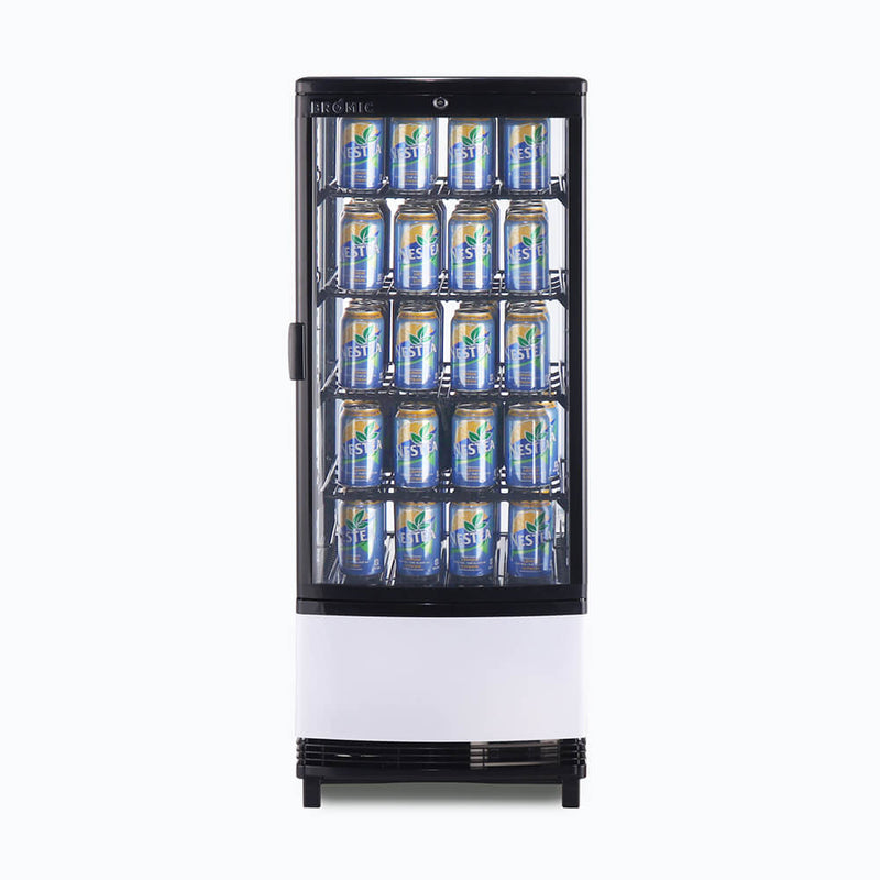 Bromic Countertop Beverage Fridge Curved Glass 98L LED CT0100G4BC- Bromic Refrigeration BR-3735192