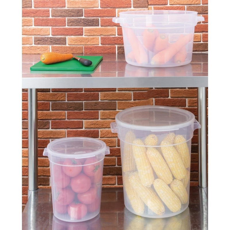 Polypropylene Round Food Storage Container 10Ltr- Vogue DJ961