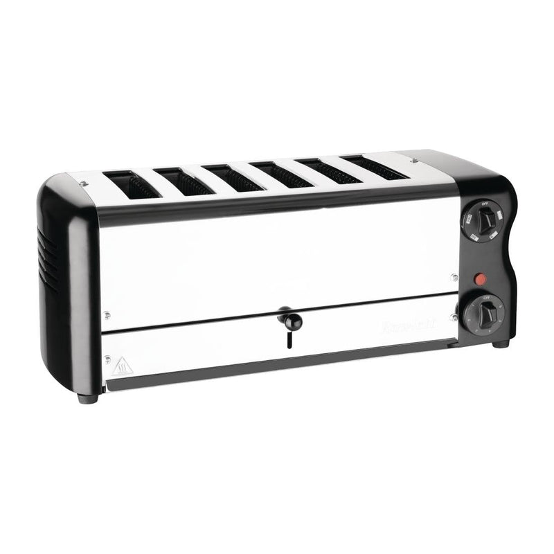 Esprit 6 Slot Toaster Jet Black with Elements & Sandwich Cage- Rowlett CH187-A