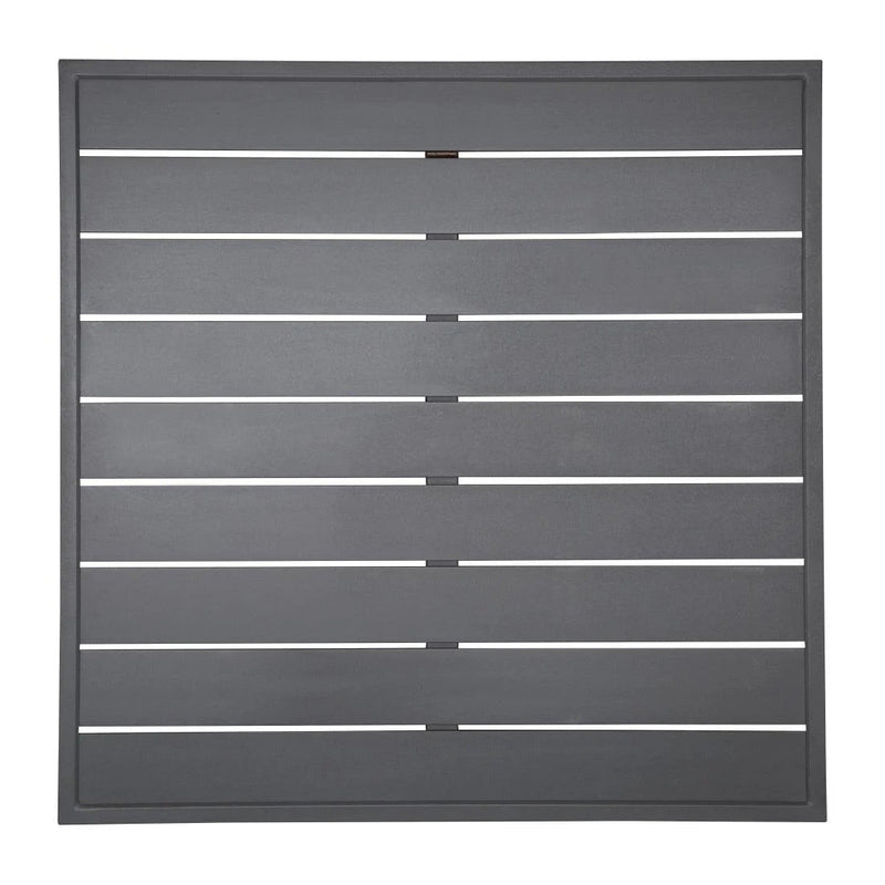 Aluminium Square Table Top Dark Grey 700mm- Bolero FW597