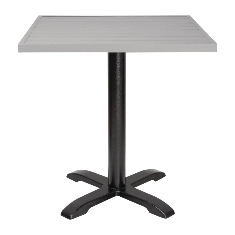 Aluminium Square Table Top Light Grey 700mm- Bolero FW598