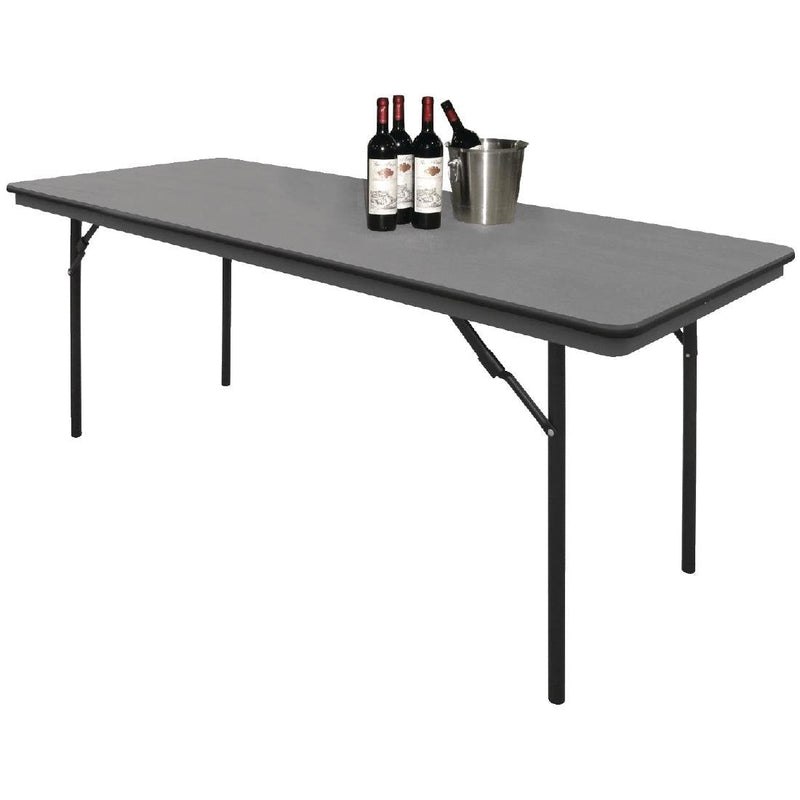 ABS Folding Banquet Rectangular Table 6ft Grey- Bolero GC596