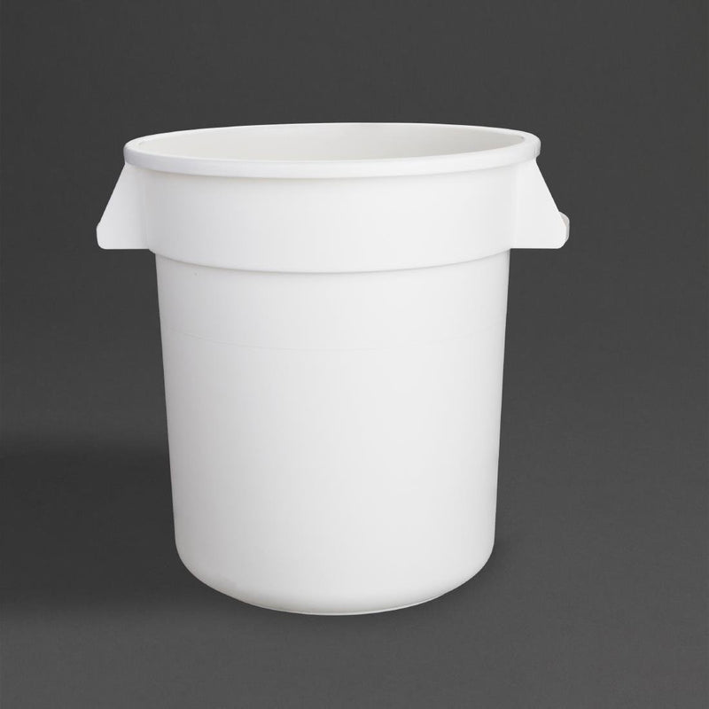 Polypropylene Round Container Bin White 38Ltr- Vogue GG792