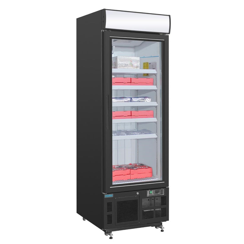 G-Series Upright Display Freezer 412Ltr Black- Polar GH428-A