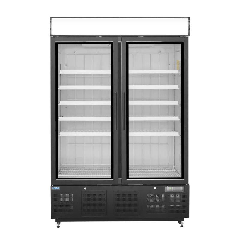 G-Series Upright Display Freezer 920Ltr Black- Polar GH429-A