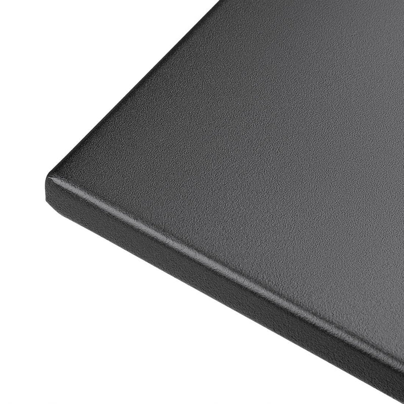 Black Square Pavement Style Steel Table- Bolero GK989