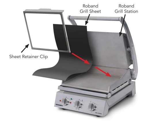 Grill Station 6 slice, smooth non stick plates- Roband RB-GSA610ST
