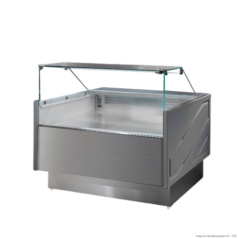 by FHE Serie Mr 1520Mm Wide Deli Display With Storage And Castors - TECNODOM TDMR-0915