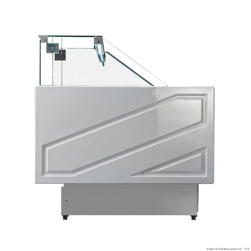 by FHE Serie Mr 2000Mm Wide Deli Display With Storage And Castors - TECNODOM TDMR-0920