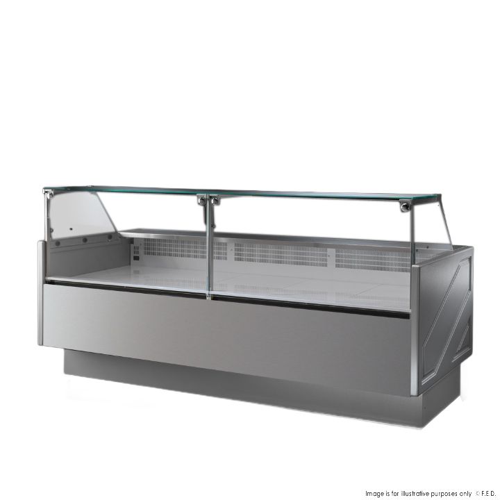 by FHE Serie Mr 2480Mm Wide Deli Display With Storage And Castors - TECNODOM TDMR-0925