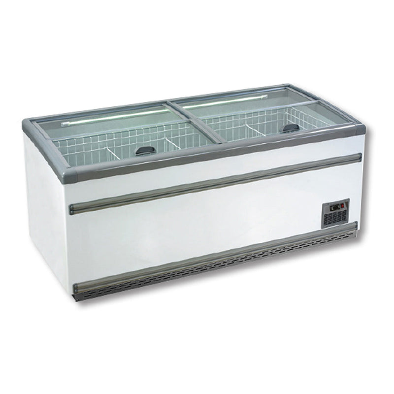 Supermarket Island Dual Temperature Freezer & Chiller‌ With Glass Sliding Lids - Thermaster ZCD-L210S