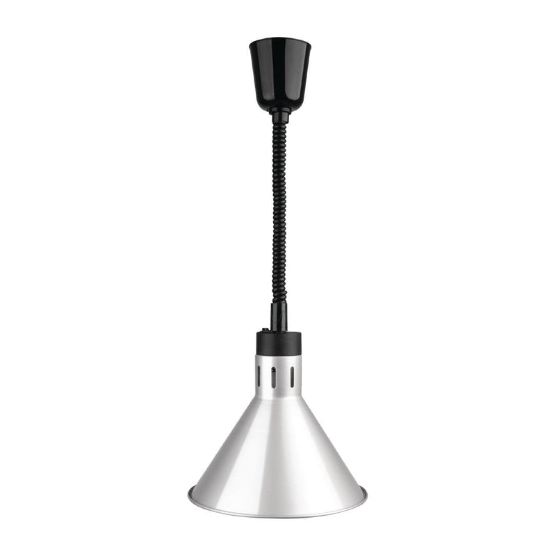 Retractable Conical Heat Lamp Shade Silver Finish- Apuro DY464-A