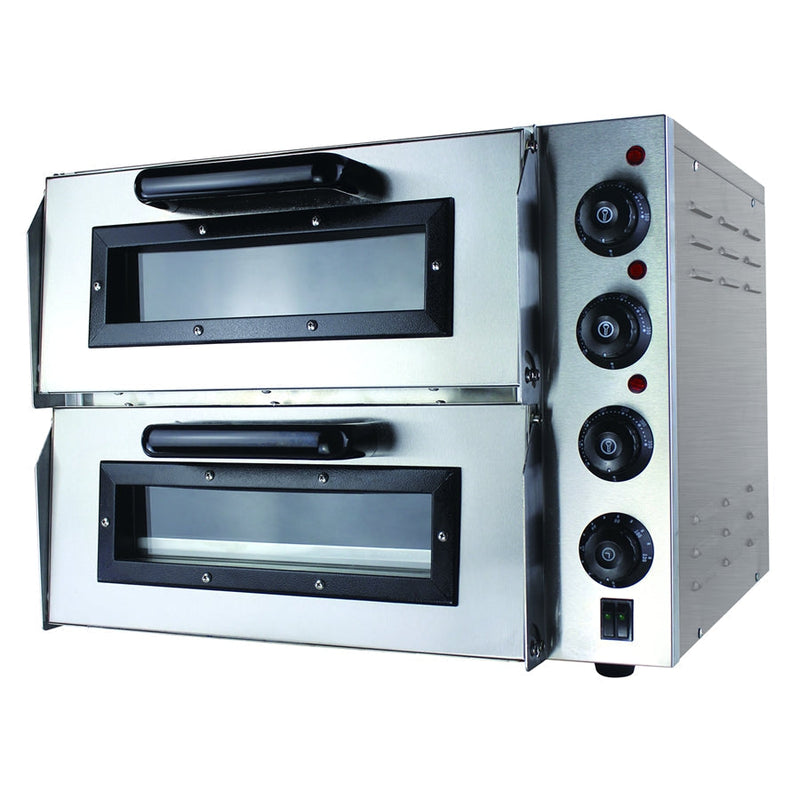 Compact Double Pizza Deck Oven - BakerMax EP2S/15
