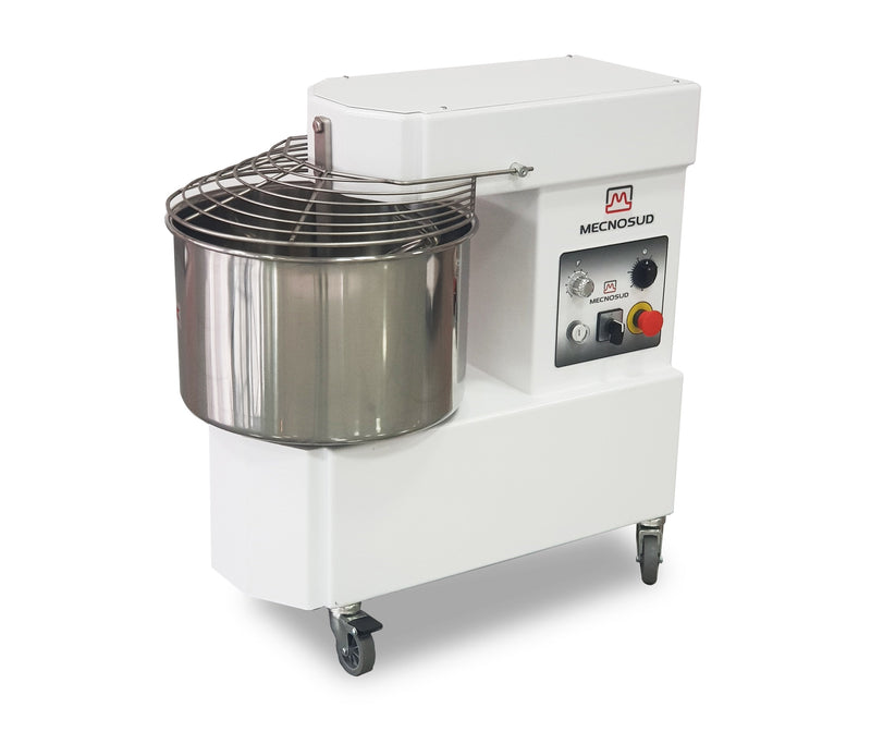 SMM2244 Single Phase Variable Speed Fixed Head Fixed Bowl Spiral Mixer 50lt- Mecnosud ICE-SMM2244