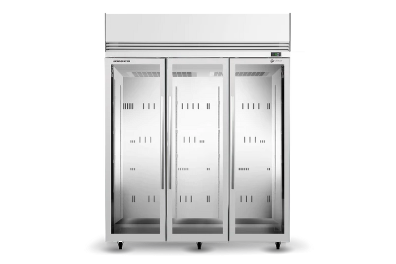 TMF1500N-A Ice 3 Glass Door Upright Display or Storage Freezer- Skope TMF1500N-Ice