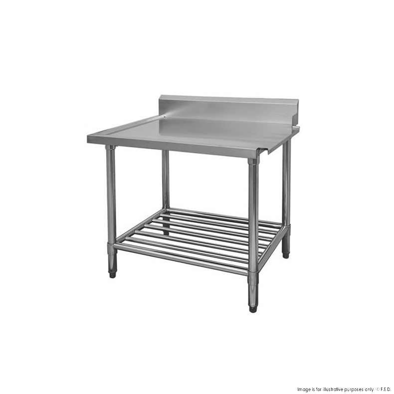 2NDs: All Stainless Steel Dishwasher Bench Right Outlet -VIC256- Modular Systems WBBD7-2400R/A-VIC256