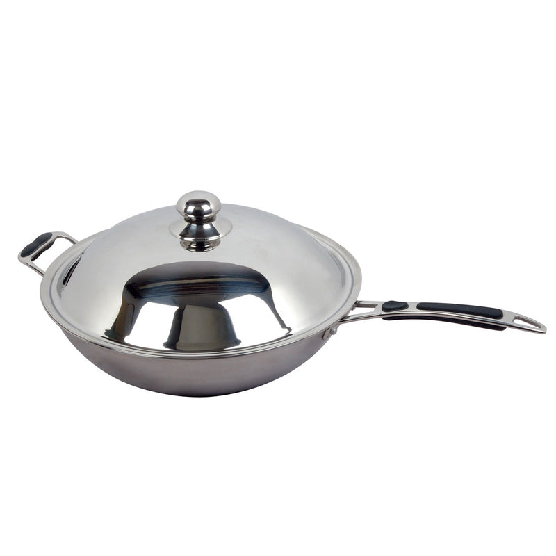 Ø 360 Wok With Lid For Induction Wok - Benchstar IW-WOKLID36