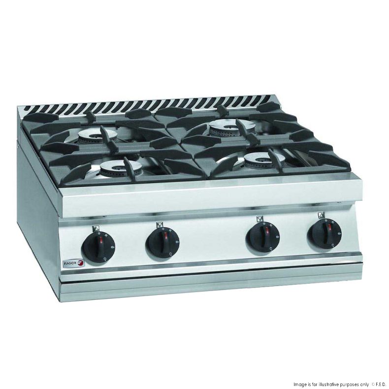 Ex-Showroom: 700 Series Natural Gas 4 Burner SS Boiling Top -NSW1461- Fagor CG7-40H-NSW1461