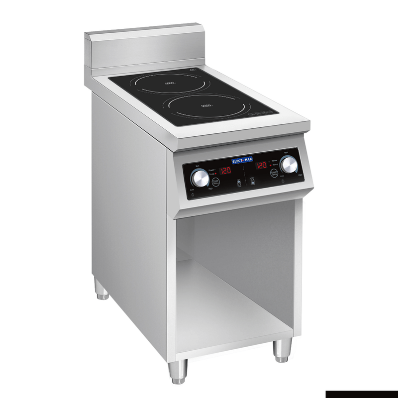 700 Series Induction 2-Burner Cooker with Splashback - Electmax EIC7-400P