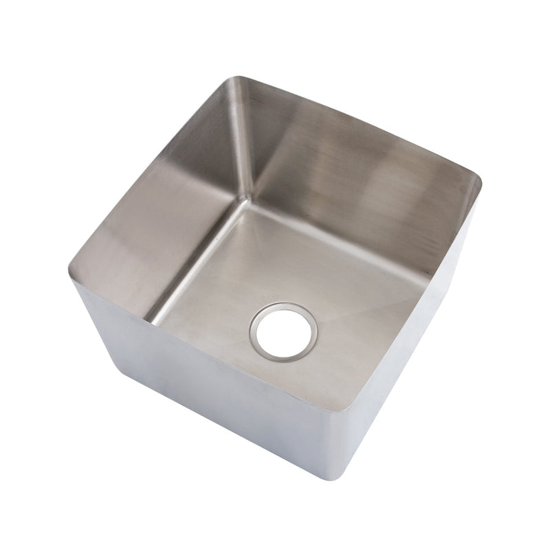 1.2mm Hand Fabricated Economy Stainless Steel Sink Bowls - 600W x 450D x 250H - 90mm Outlet- 3Monkeez HFS19