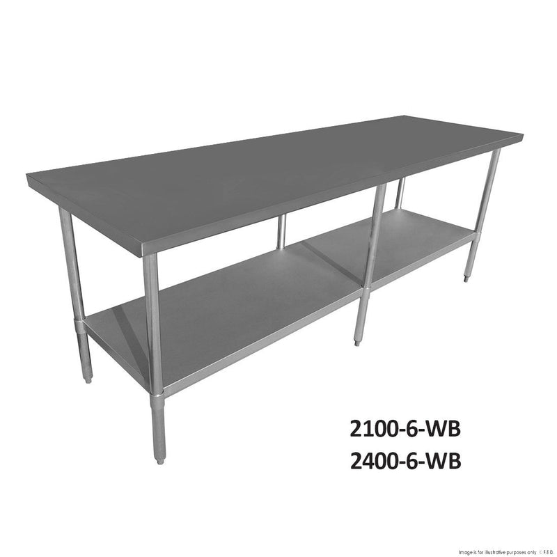Economic Stainless Steel Table- Modular Systems 0900-7-WB