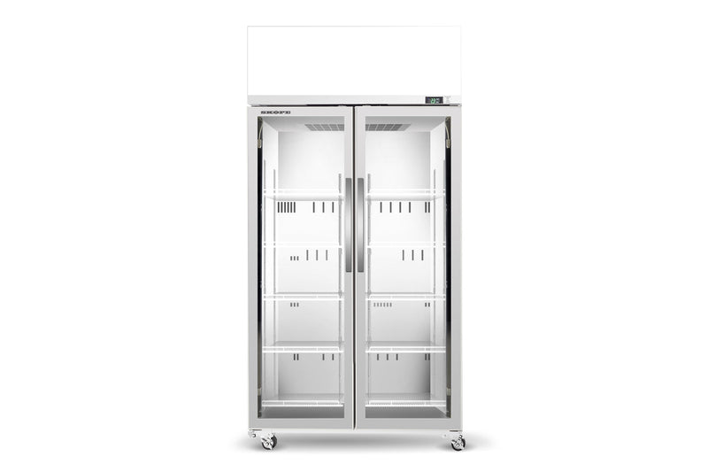 2 Glass Door Display or Storage Fridge with EZICORE- Skope TCE1000N