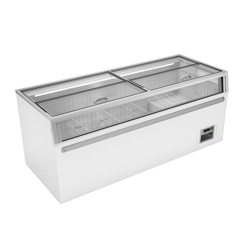 900L Supermarket Island Freezer With Glass Sliding Lids - Thermaster ZCD-L210G