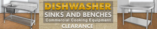 Dishwasher Sinks and Benches - Clearance