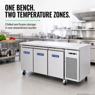 Thermaster Dual-Temperature GN Counter Refrigerator - GN3100DT