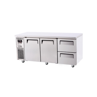 Turbo Air Undercounter 2 Door 2 Drawer Fridge KUR18-2D-2-N