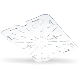 Carlisle StorPlus Clear Polycarbonate 1/2 Drain Shelf 194mm x 254mm x 15mm - 1023507