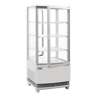 Polar C-Series Energy Efficient Curved Door Display Fridge White - 86Ltr - CX576-A