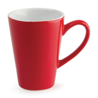 Olympia Cafe Latte Cup Red 340ml (Box 12) - GL486