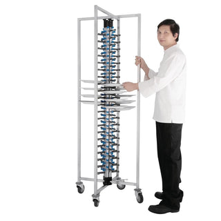 Mobile Plate Rack 84 Plates- Vogue GK978